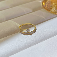 Gold Age Fashion All-in-one diamond ring -J231G