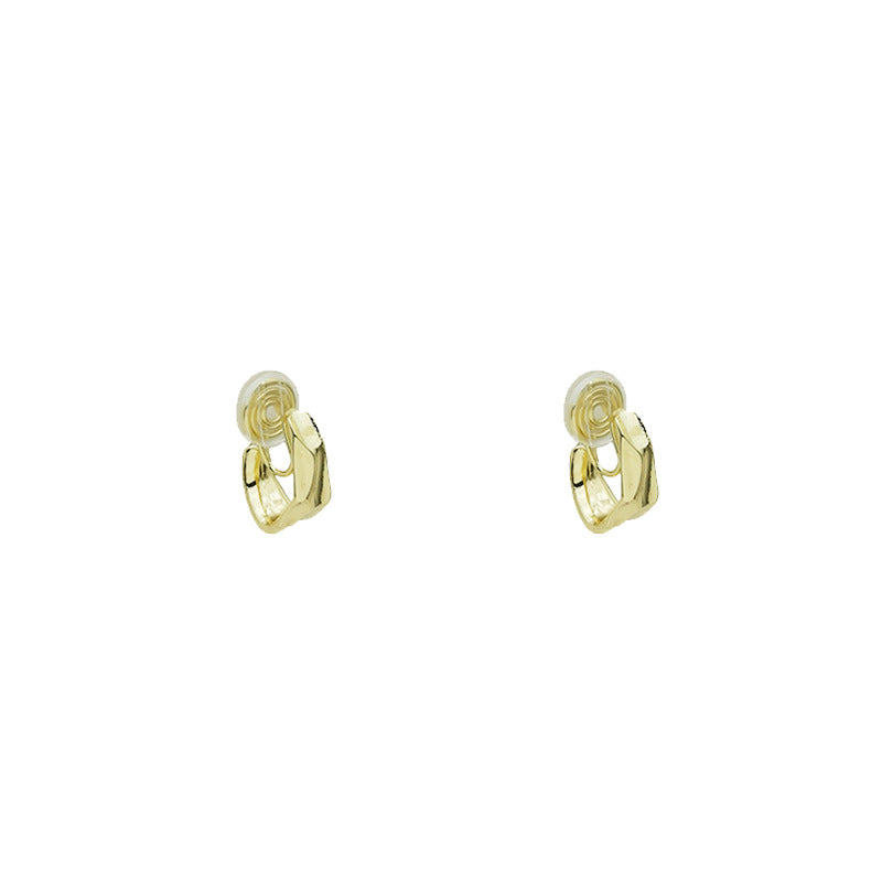 Gold simple cold ear clip -KG002