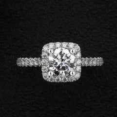 Classic Timeless D Color High Fire 2 carat Diamond Sugar Ring -MSR004