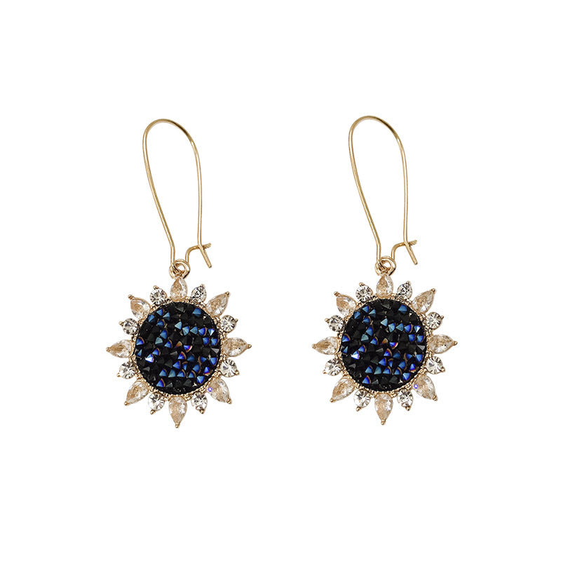 Monet Garden Sunflower earrings -E1042G