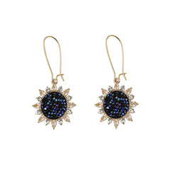 Monet Garden Sunflower earrings -E1042G