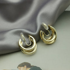 European and American high-grade metal ear clip -KE035