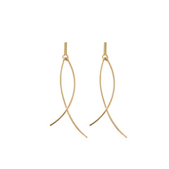 Gold Mermaid Earrings -A119G