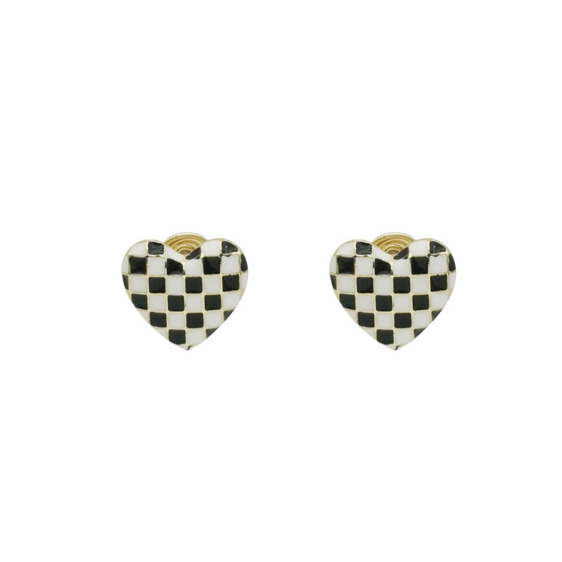 Black and White Style Love ear clip -KD034